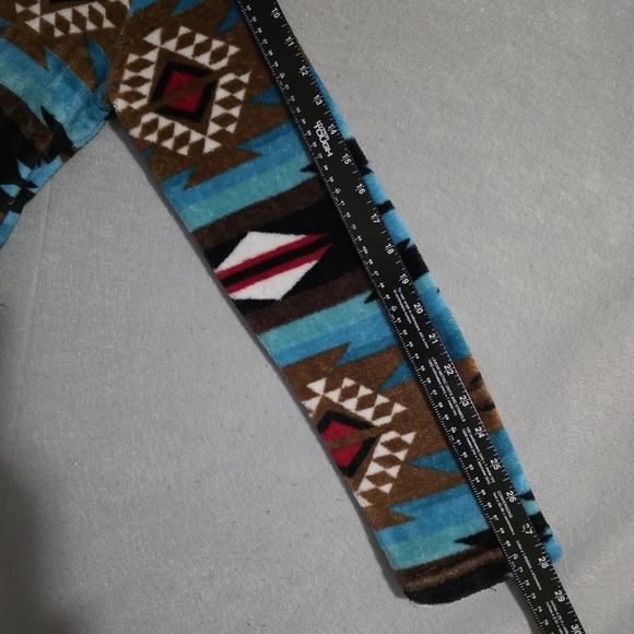 Trail Crest Womens 1/4 Zip Aztec Fleece Pullover Southwestern Size Medium - Picture 6 of 12